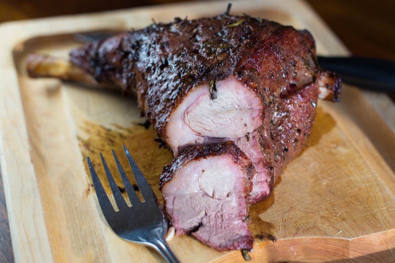Smoked Leg of Lamb on the Big Green Egg