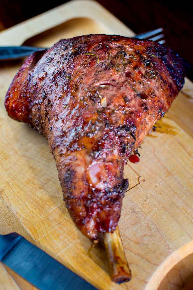 Smoked Leg of Lamb on the Big Green Egg