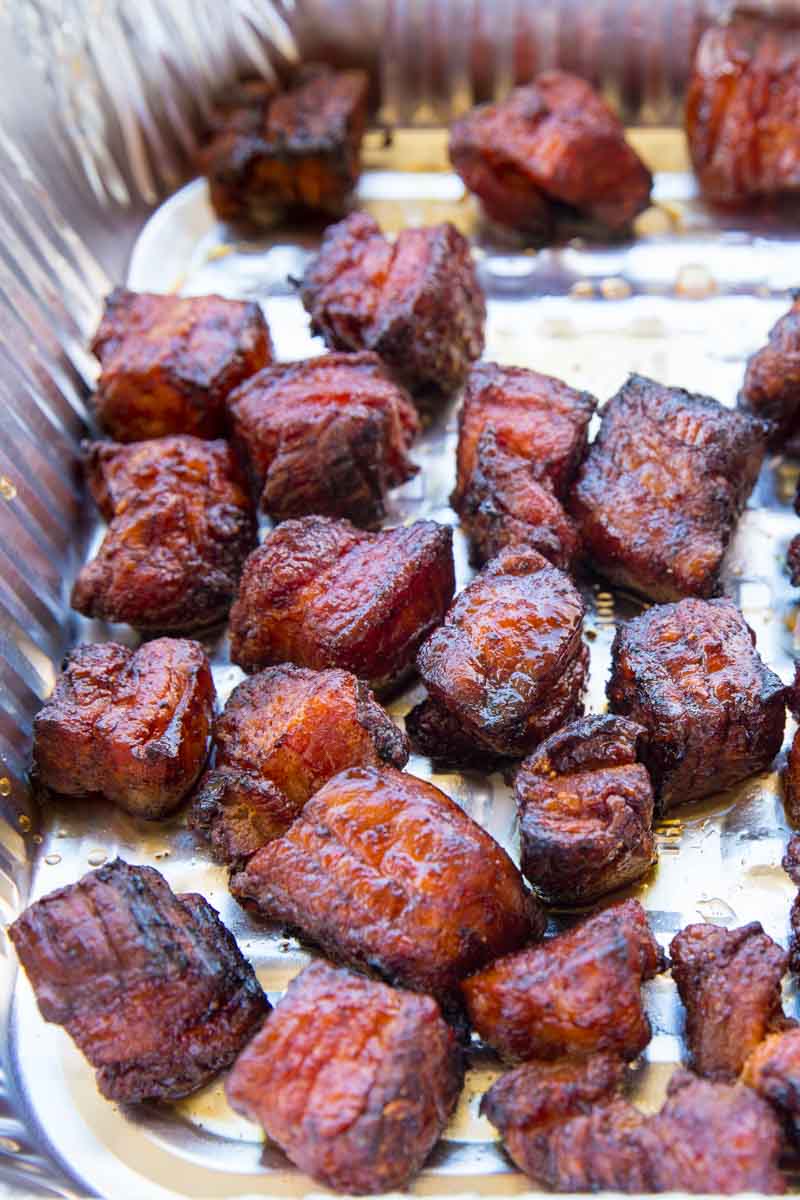 Big Green Egg Pork Belly Burnt Ends