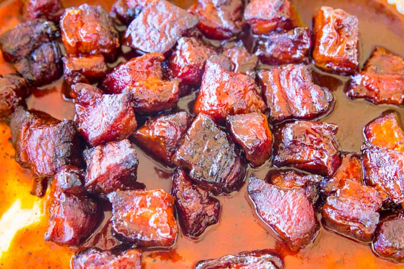 Big Green Egg Pork Belly Burnt Ends