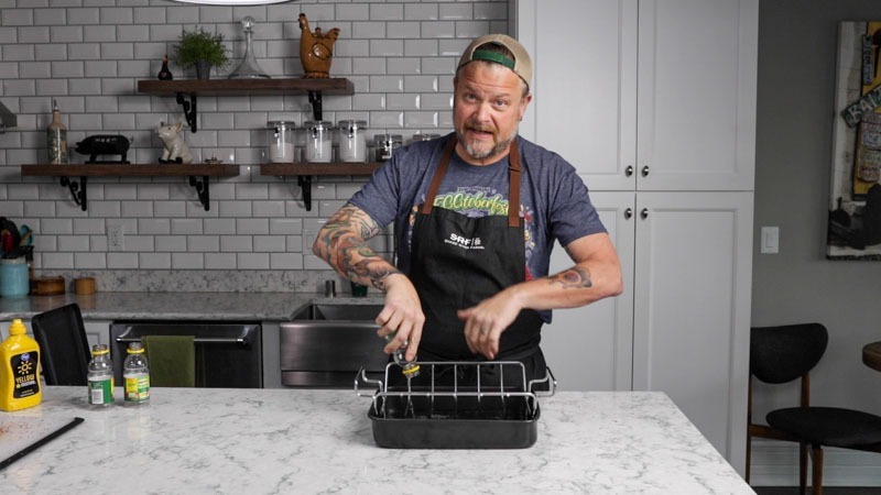 Double Smoked Maple Bourbon Glazed Ham on the Big Green Egg