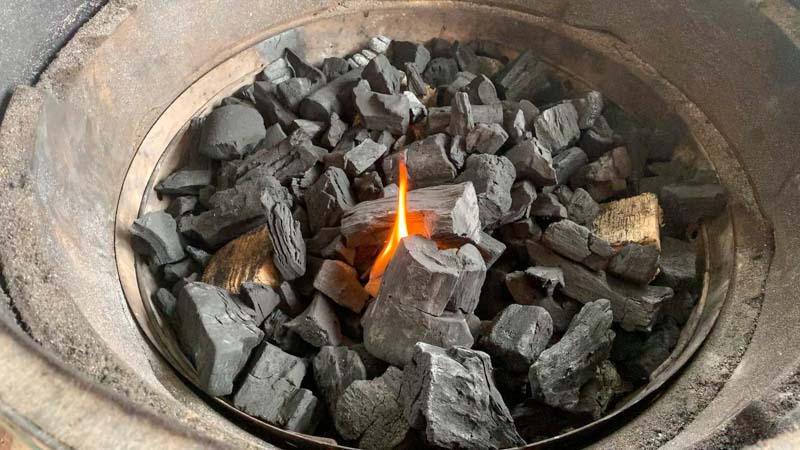 Double Smoked Maple Bourbon Glazed Ham on the Big Green Egg