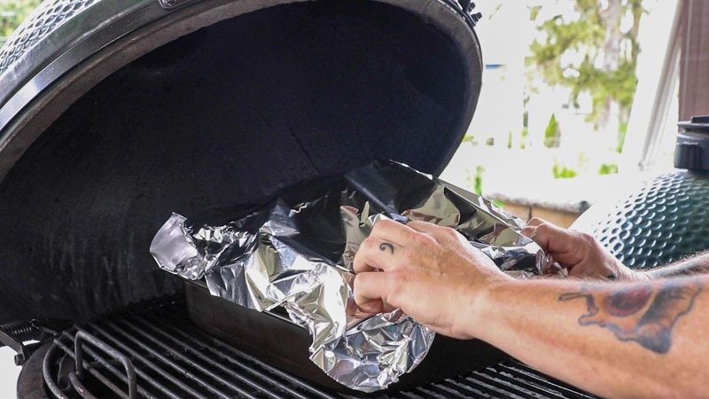 Double Smoked Maple Bourbon Glazed Ham on the Big Green Egg