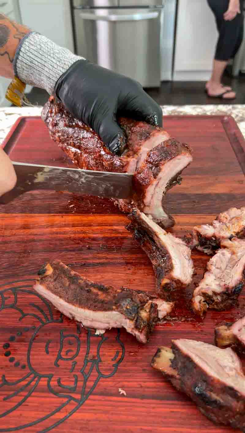 Big Green Egg Hot and Fast Baby Back Ribs