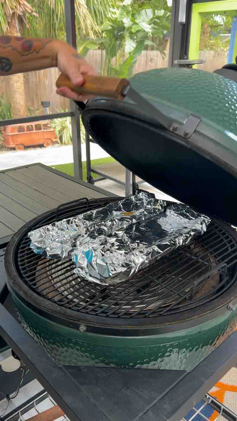 Big Green Egg Hot and Fast Baby Back Ribs