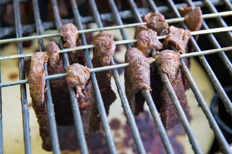Homemade Beef Jerky Kamado Grill Style