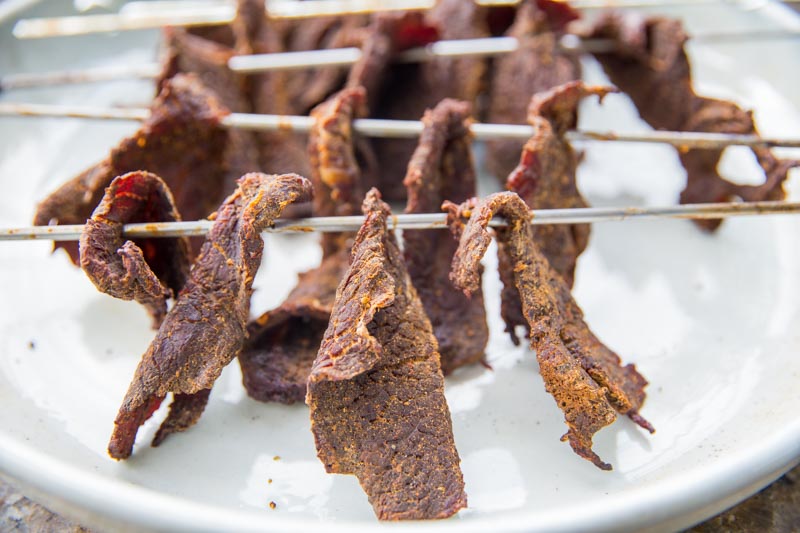 Homemade Beef Jerky Kamado Grill Style