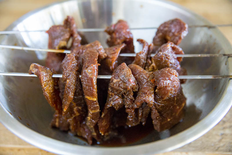 Homemade Beef Jerky Kamado Grill Style