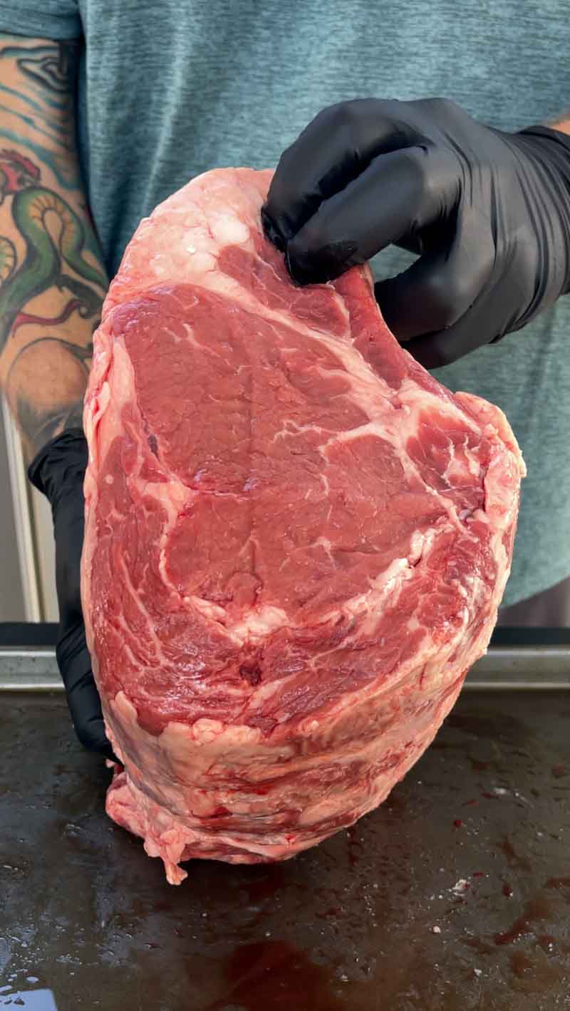 Big Green Egg Reverse Seared Prime Rib