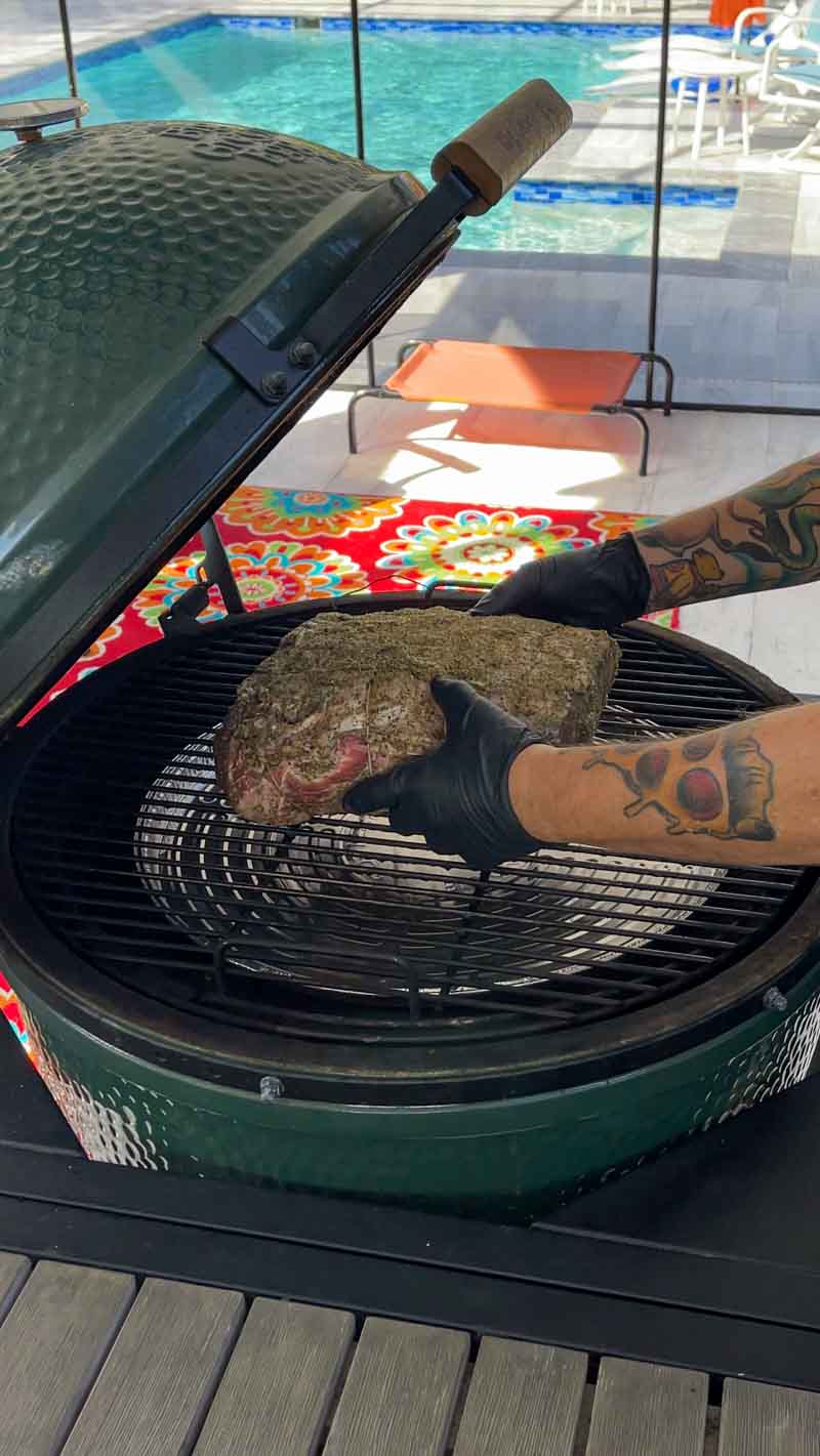 Prime Rib Roast on the Big Green Egg