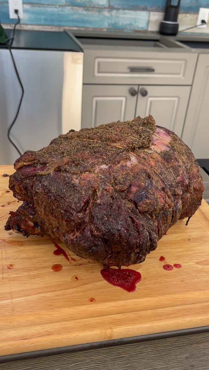 Prime Rib Roast on the Big Green Egg