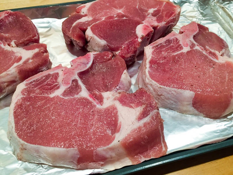 Big Green Egg Maple Brined Pork Chops