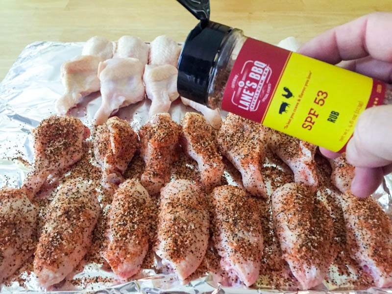 Big Green Egg SPF53 Chicken Wings