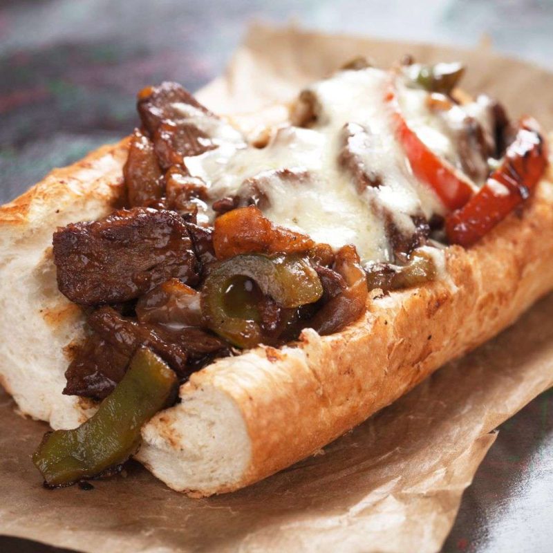 Philly Cheesesteak sandwich - Super Bowl Recipes