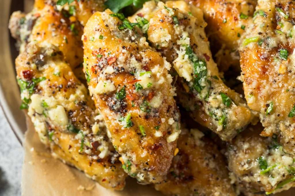 chicken-wings-with-garlic-and-parmesan-Super Bowl Recipes