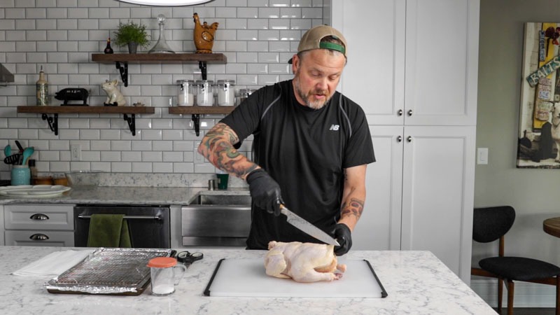 Big Green Egg Smoked Spatchcock Chicken