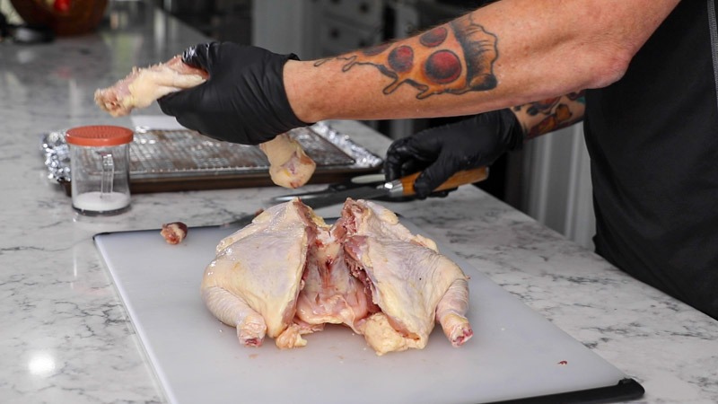 Big Green Egg Smoked Spatchcock Chicken