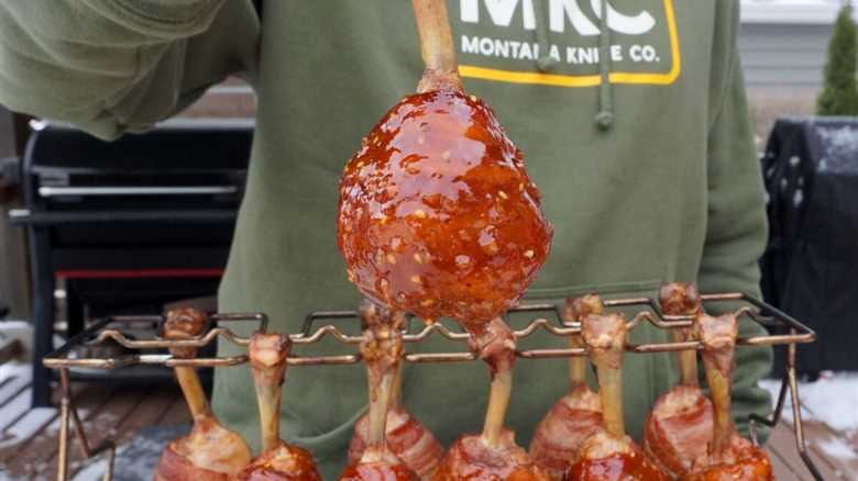 Bacon Wrapped Chicken Drumsticks