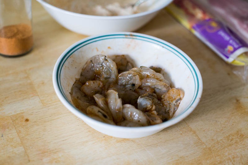 Big Green Egg Shrimp Goat Cheese ABT