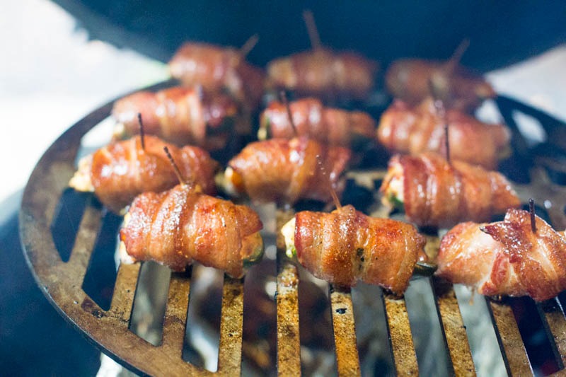 Big Green Egg Shrimp Goat Cheese ABT