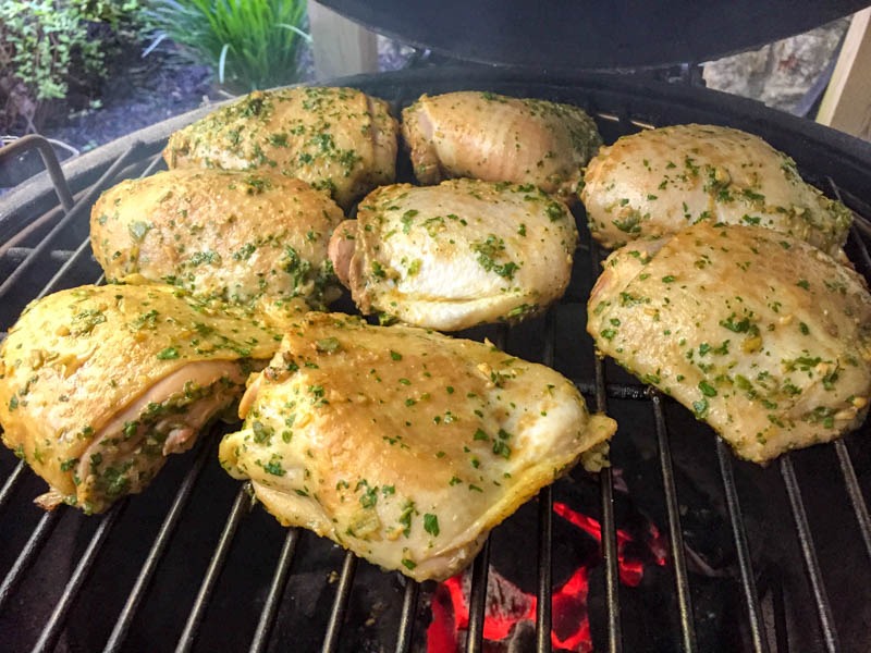 Big Green Egg Citrus Chicken Thighs