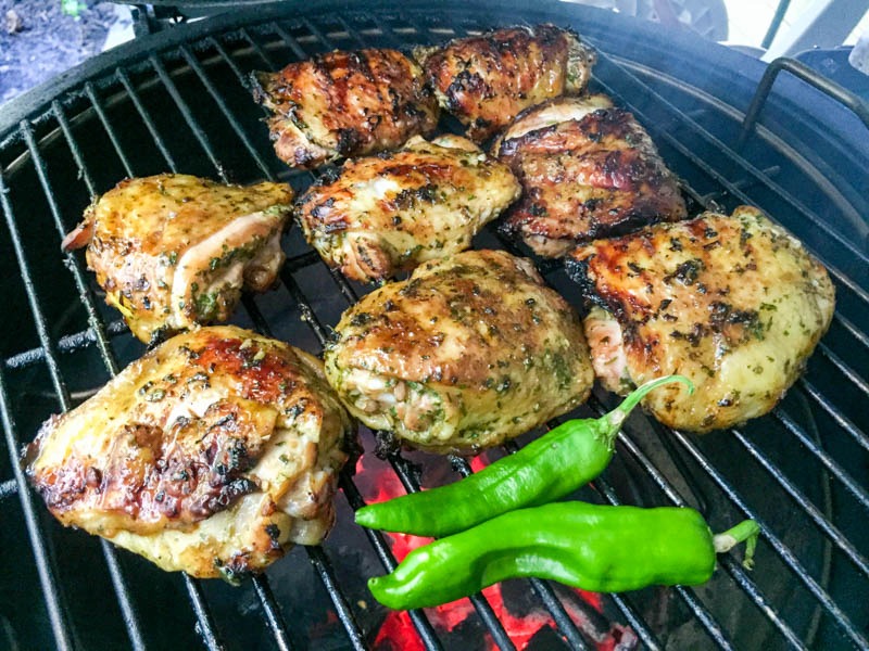 Big Green Egg Citrus Chicken Thighs