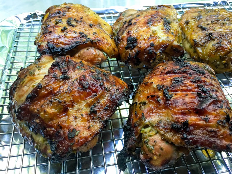 Big Green Egg Citrus Chicken Thighs