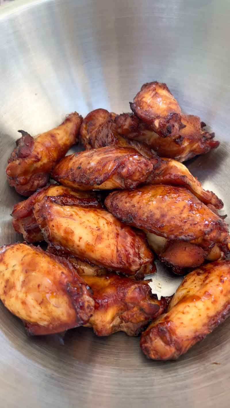 Hawaiian Huli Huli Chicken Wings on the Big Green Egg