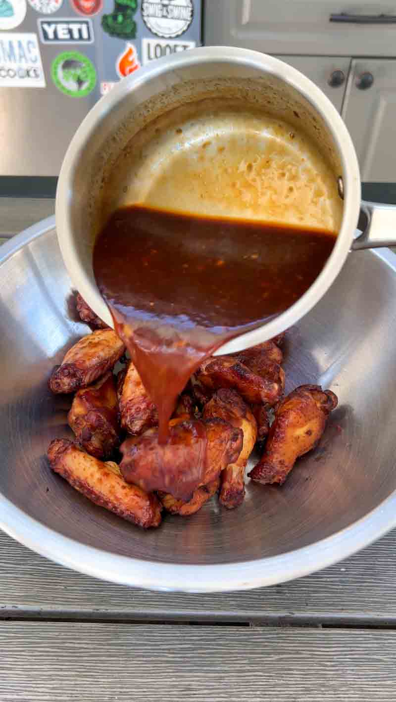 Hawaiian Huli Huli Chicken Wings on the Big Green Egg