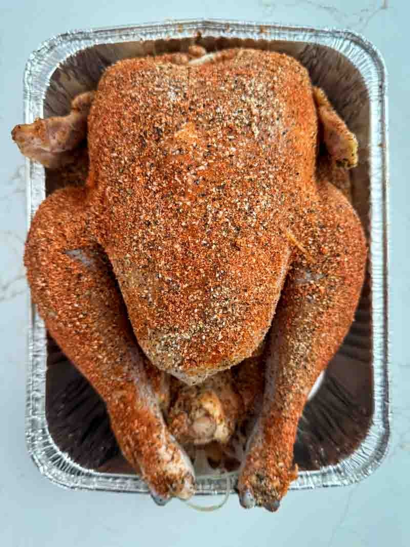 Big Green Egg Brined Turkey with Lanes BBQ