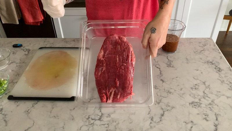 Grilled Korean Marinated Flank Steak