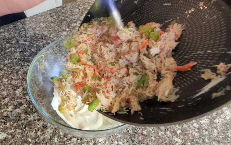 sauteeing vegetables.