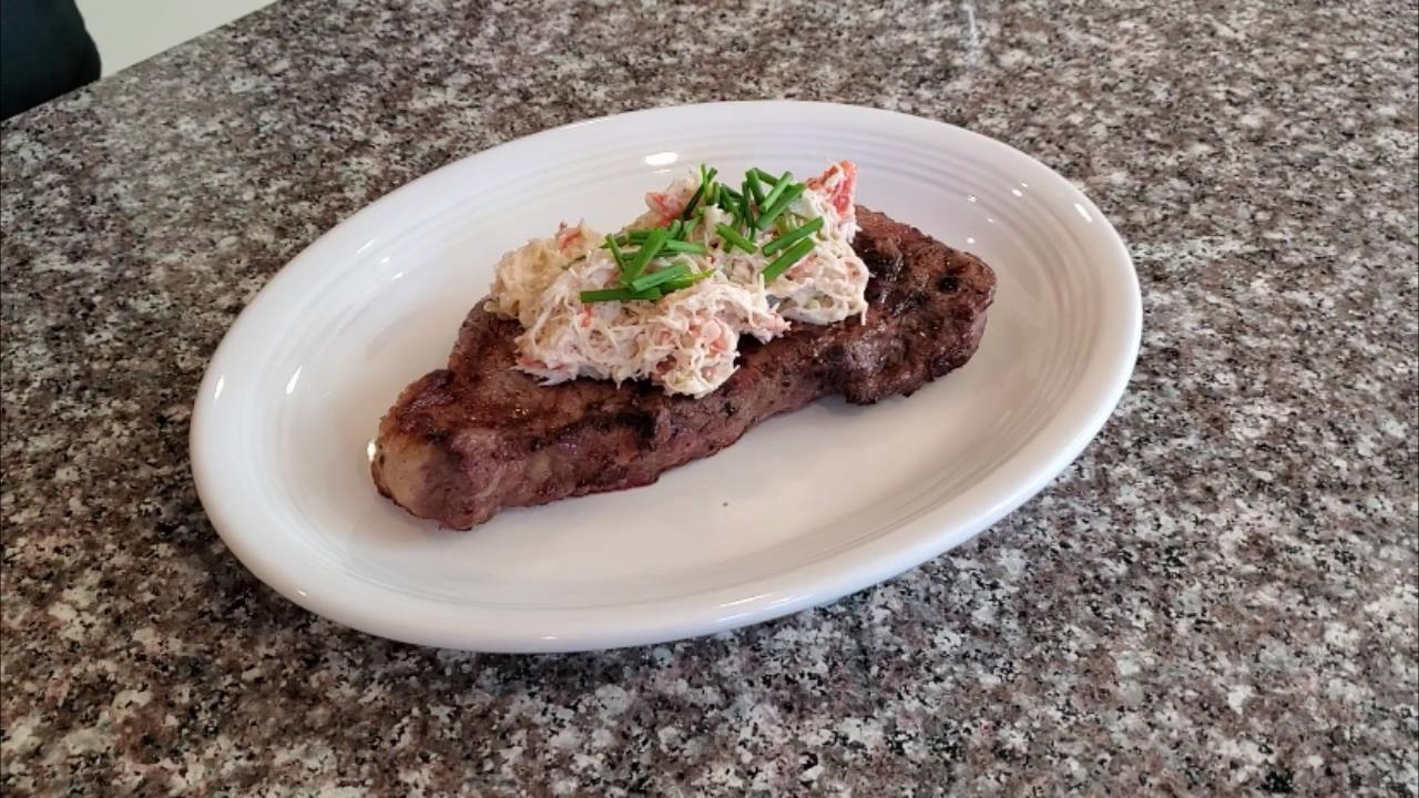 Easy Crab Oscar Steak Topping