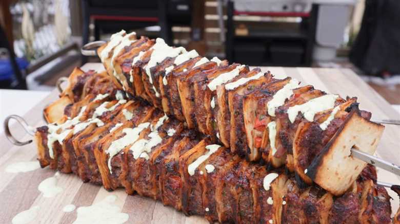 Grilled Tortilla Beef Kebab