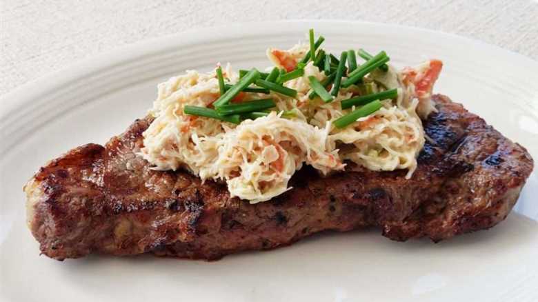 Easy Crab Oscar Steak Topping