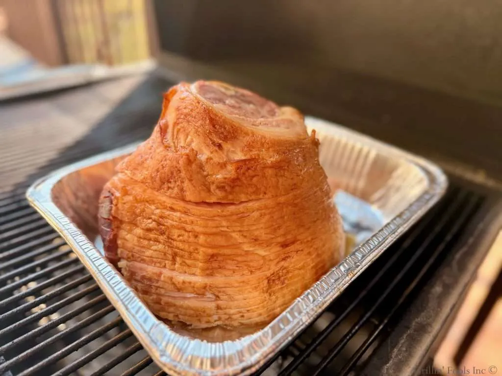 Molasses and Pineapple Ham Glaze on the Grill