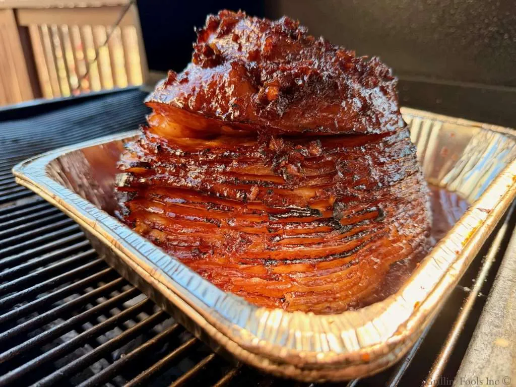 Molasses and Pineapple Glazed Ham