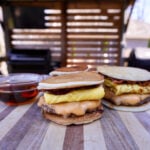 Homemade McGriddle Sandwiches.