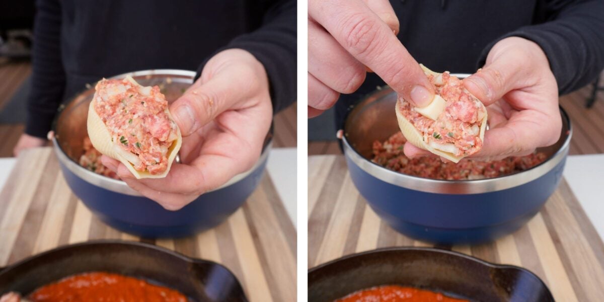 pasta shell stuffing.