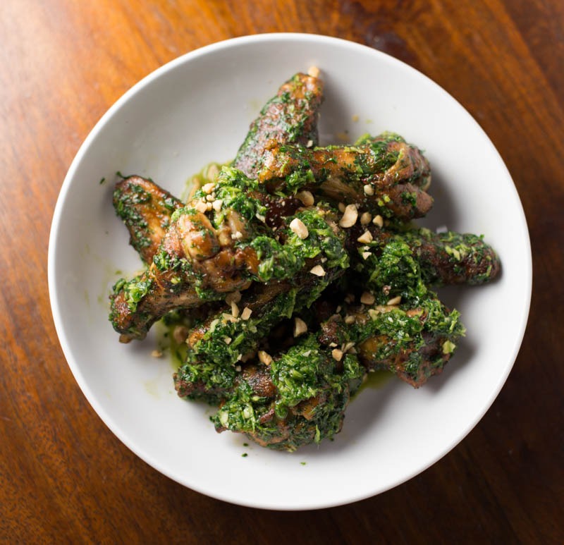 Smoked Vietnamese Chicken Wings on the Big Green Egg