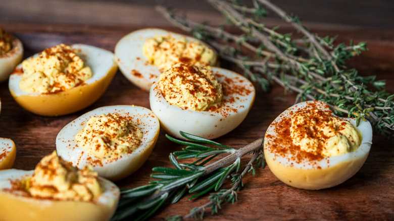 Smoked Deviled Eggs