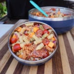 Chicago Style Pasta Salad in bowl.
