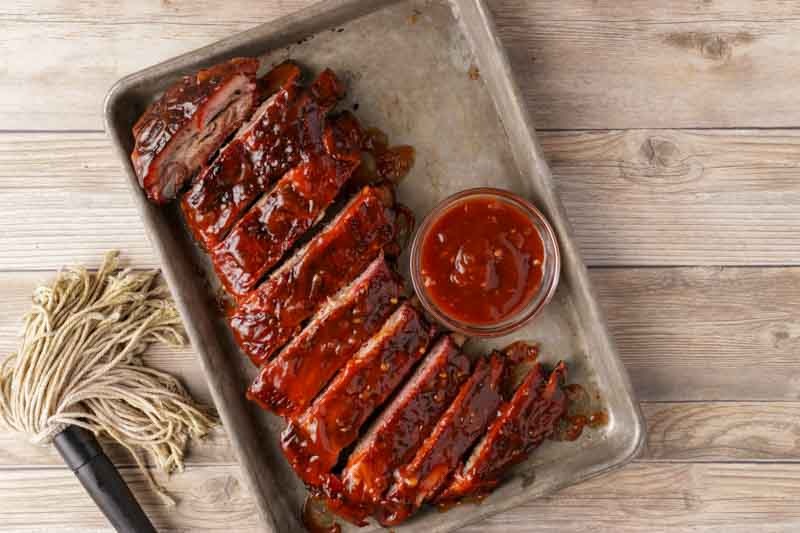 Cherry Coke Glazed St. Louis Ribs on the Big Green Egg