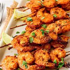 Grilled Achiote Shrimp Skewers