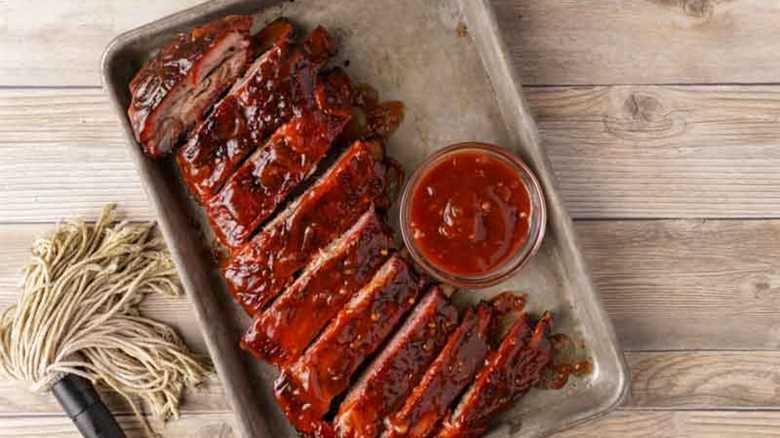 Cherry Coke Glazed St. Louis Ribs on the Big Green Egg