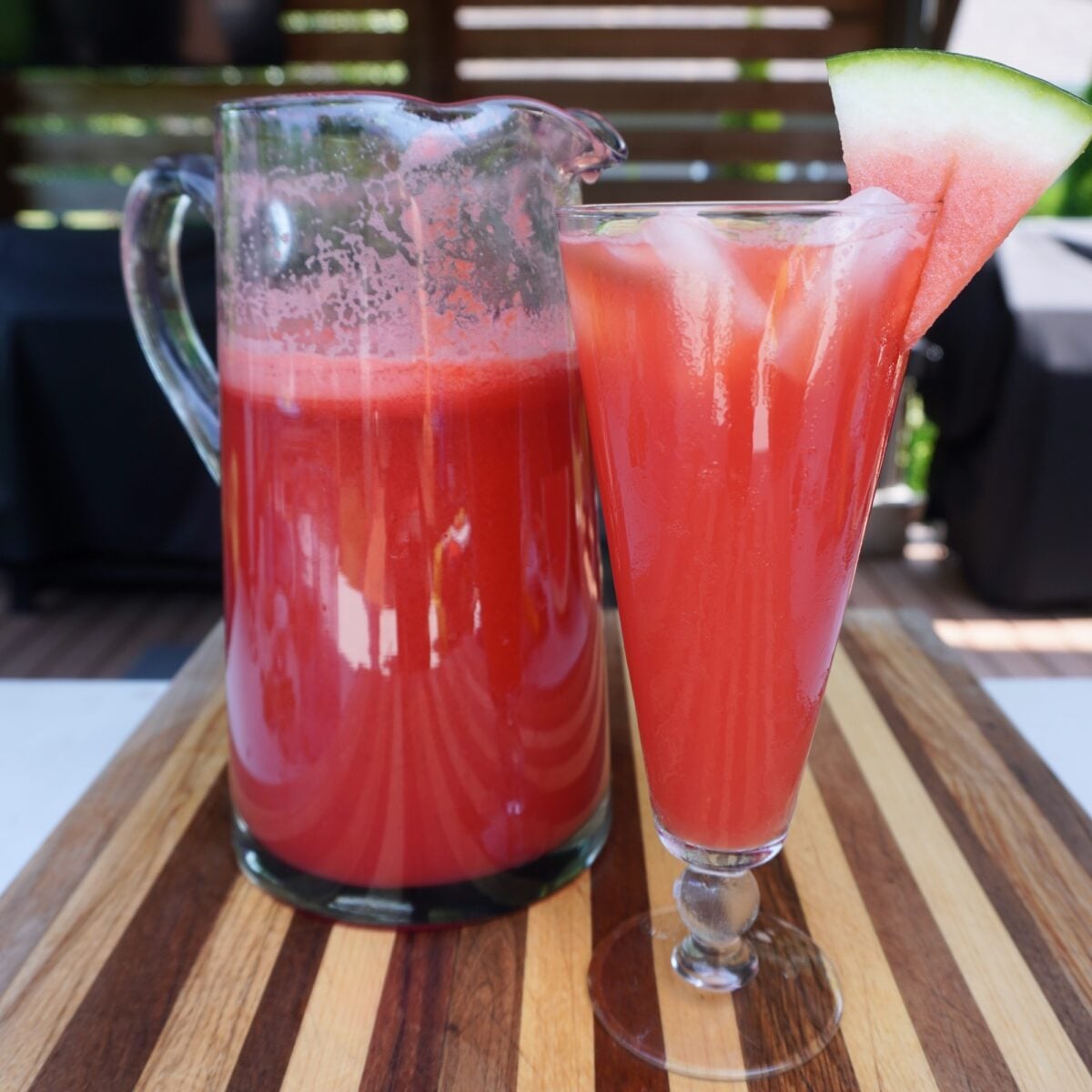 Homemade Watermelon mocktail.