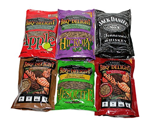 BBQrs Delight Wood Smoking Pellets Super Smoker Variety Pack 1LB.