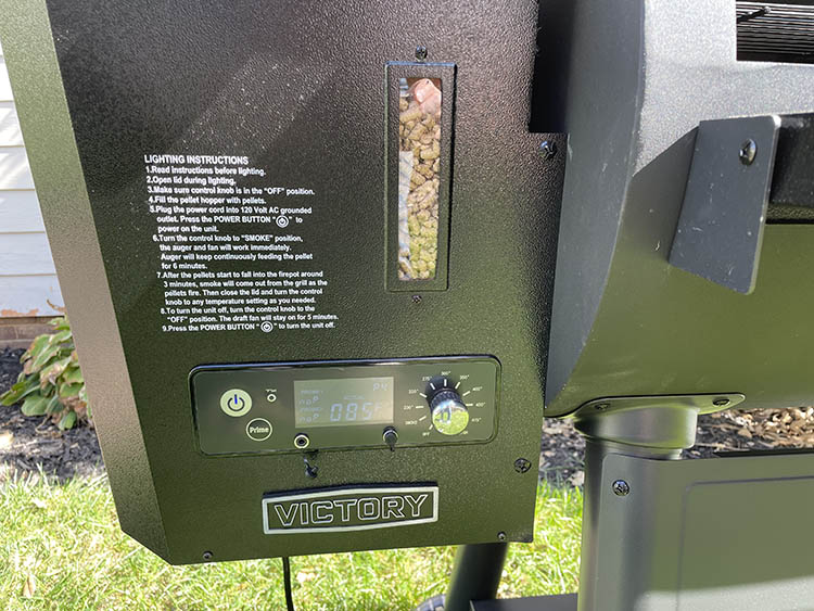 pellet hopper window