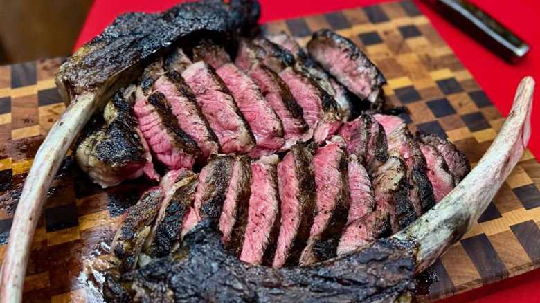 Reverse Sear Tomahawk Steak Recipe Finished with Clarified Butter