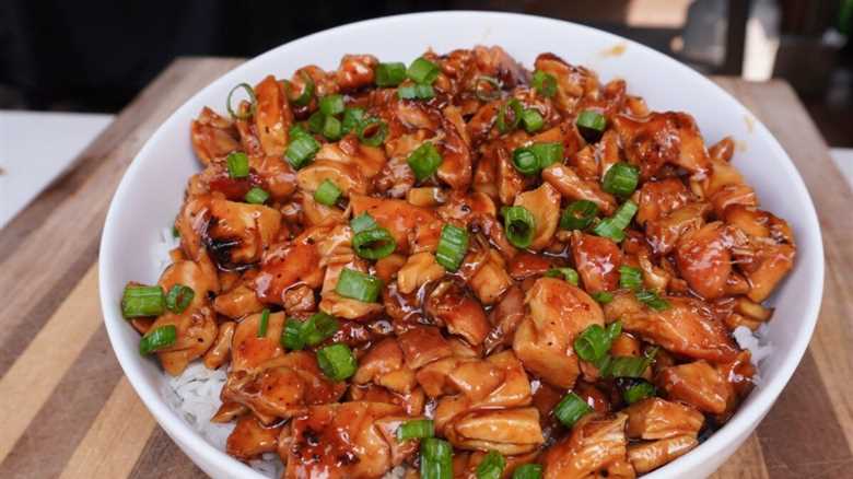 Grilled Bourbon Chicken Dish